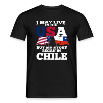 Chili - T-shirt homme - noir - Devant - AI Model Male 178 light (178cm)