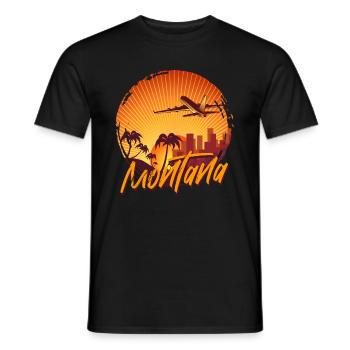 Montana - Men's T-Shirt - black - Front - AI Model Male 178 light (178cm)