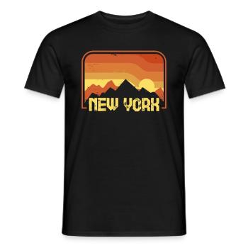 New York - T-shirt homme - noir - Devant - AI Model Male 178 light (178cm)