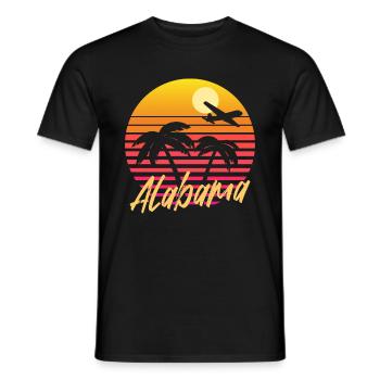 alabama - Männer T-Shirt - Schwarz - Vorne - AI Model Male 178 light (178cm)