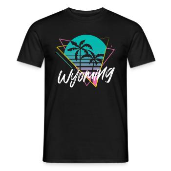 Wyoming - Men's T-Shirt - black - Front - AI Model Male 178 light (178cm)
