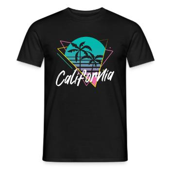 Californie - T-shirt homme - noir - Devant - AI Model Male 178 light (178cm)