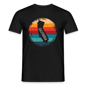 california - Männer T-Shirt - Schwarz - Vorne - AI Model Male 178 light (178cm)