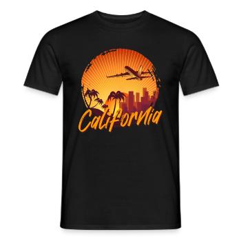 california - Männer T-Shirt - Schwarz - Vorne - AI Model Male 178 light (178cm)