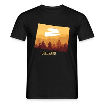 Colorado - Men's T-Shirt - black - Front - AI Model Male 178 light (178cm)