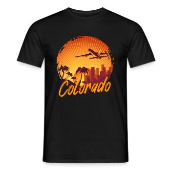 Colorado - Men's T-Shirt - black - Front - AI Model Male 178 light (178cm)