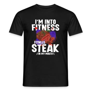 Steak - Männer T-Shirt - Schwarz - Vorne - AI Model Male 178 light (178cm)