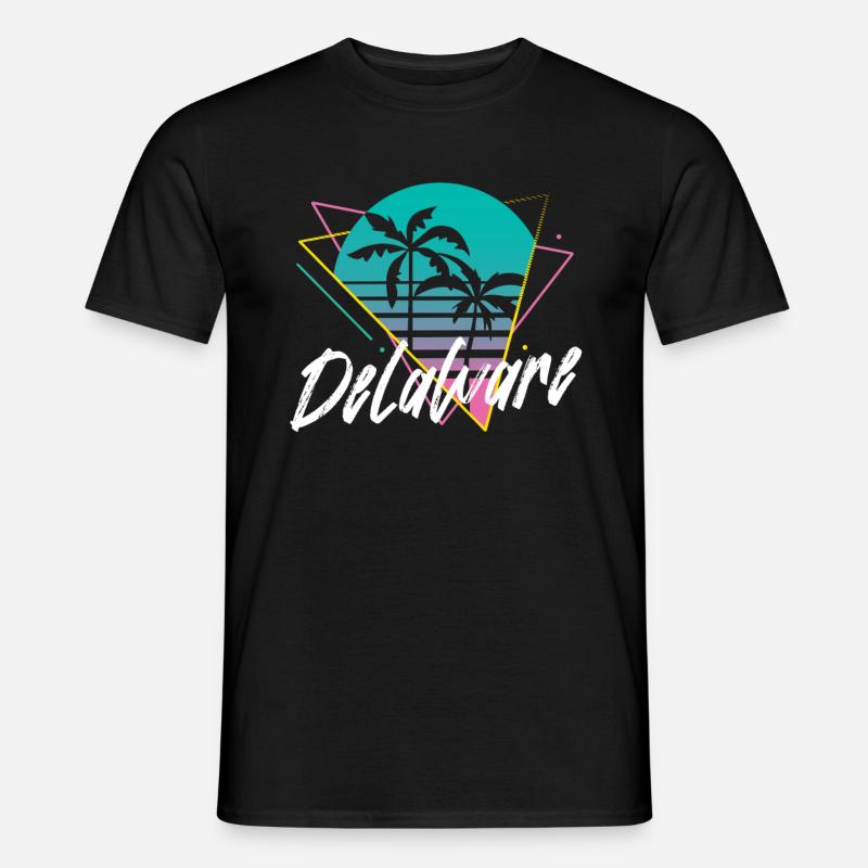 delaware - Männer T-Shirt - Schwarz