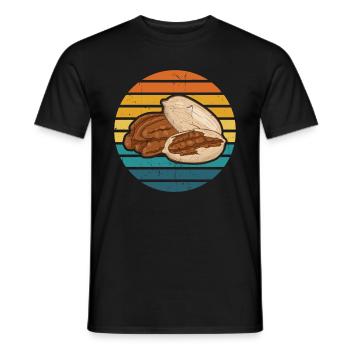 Cadeau de noix de pécan - T-shirt homme - noir - Devant - AI Model Male 178 light (178cm)