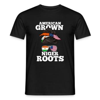 Niger - Men's T-Shirt - black - Front - AI Model Male 178 light (178cm)
