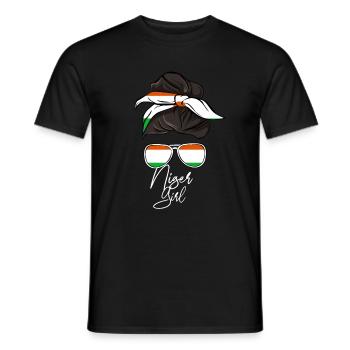 Niger - Men's T-Shirt - black - Front - AI Model Male 178 light (178cm)