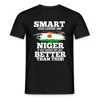 Niger - Men's T-Shirt - black - Front - AI Model Male 178 light (178cm)