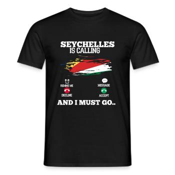 Seychelles - Men's T-Shirt - black - Front - AI Model Male 178 light (178cm)