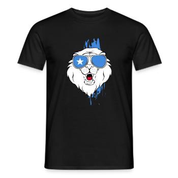 Somalia - Männer T-Shirt - Schwarz - Vorne - AI Model Male 178 light (178cm)