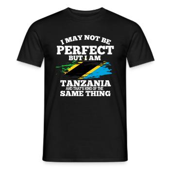 Tanzania - Men's T-Shirt - black - Front - AI Model Male 178 light (178cm)