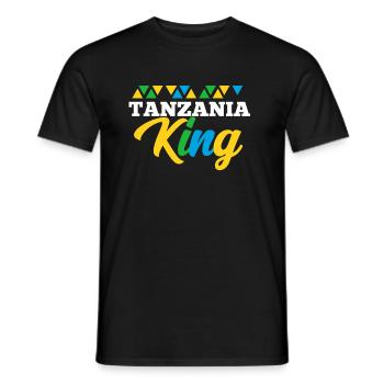 Tanzania - Men's T-Shirt - black - Front - AI Model Male 178 light (178cm)