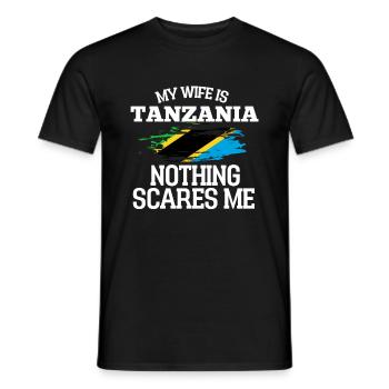 Tanzania - Men's T-Shirt - black - Front - AI Model Male 178 light (178cm)