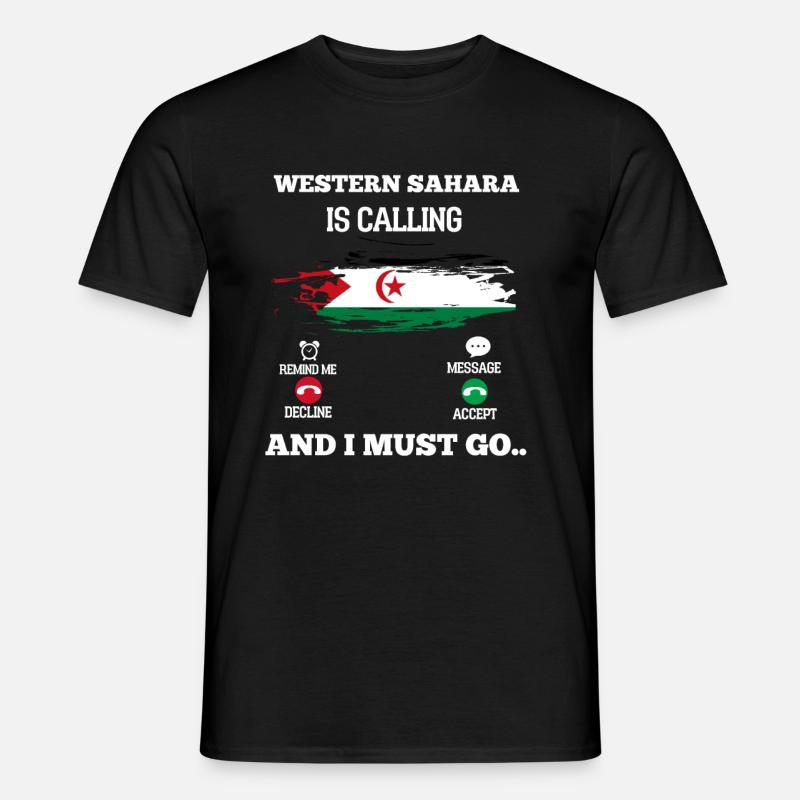 Westsahara - Männer T-Shirt - Schwarz