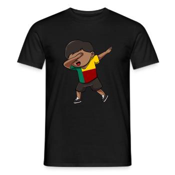 Benin - Männer T-Shirt - Schwarz - Vorne - AI Model Male 178 light (178cm)
