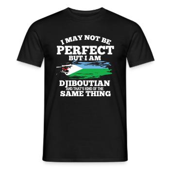 Dschibuti - Männer T-Shirt - Schwarz - Vorne - AI Model Male 178 light (178cm)