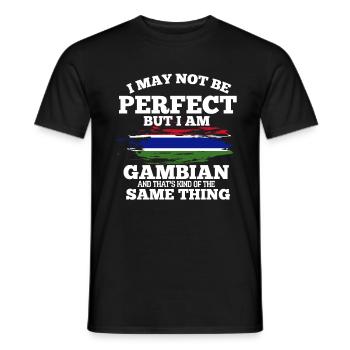 Gambie - T-shirt homme - noir - Devant - AI Model Male 178 light (178cm)