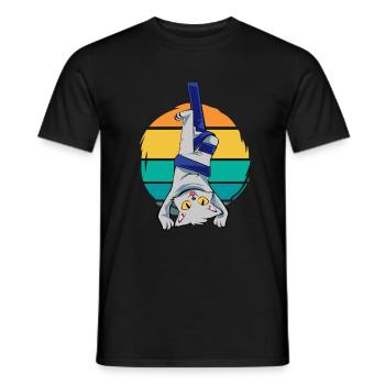 Acrobatic Gymnastic Sport Gift - Men's T-Shirt - black - Front - AI Model Male 178 light (178cm)