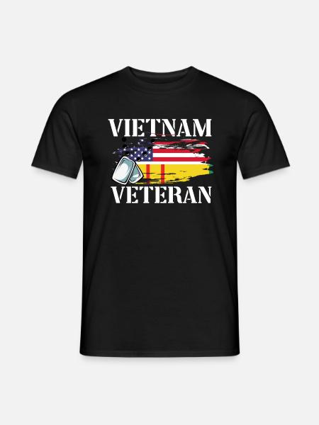 Us Army Vietnam Veteran - Männer T-Shirt - Schwarz