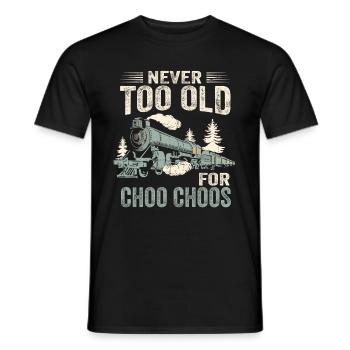 Jamais trop vieux pour Choo Choos - T-shirt homme - noir - Devant - AI Model Male 178 light (178cm)