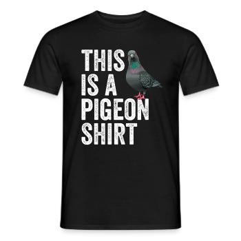 Das ist eine Taube - Männer T-Shirt - Schwarz - Vorne - AI Model Male 178 light (178cm)