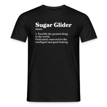 Sugar Glider Flying Squirrel - Men's T-Shirt - black - Front - AI Model Male 178 light (178cm)