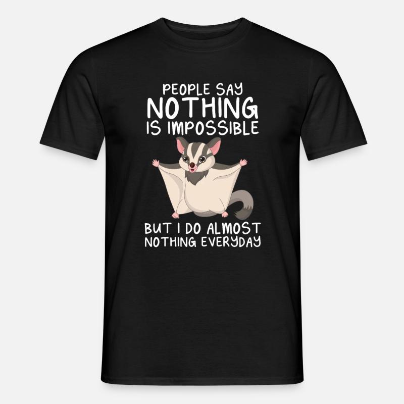 Sugar Glider Flughörnchen - Männer T-Shirt - Schwarz