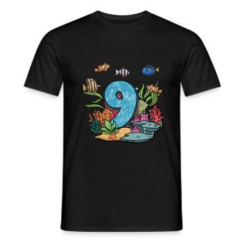 Aquarium Fish Gift - Men's T-Shirt - black - Front - AI Model Male 178 light (178cm)