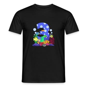 Aquarium Fish Gift - Men's T-Shirt - black - Front - AI Model Male 178 light (178cm)