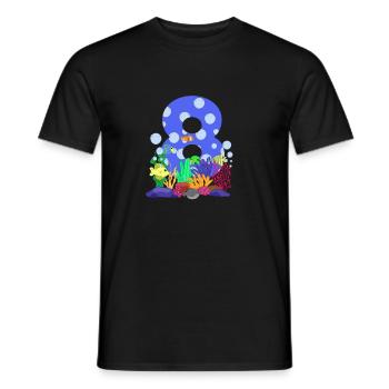 Aquarium Fish Gift - Men's T-Shirt - black - Front - AI Model Male 178 light (178cm)