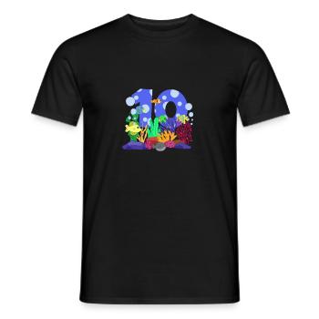 Aquarium Fish Gift - Men's T-Shirt - black - Front - AI Model Male 178 light (178cm)