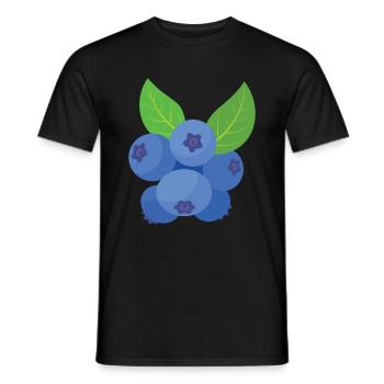Blauberren Blauberre Geschenk - Männer T-Shirt - Schwarz - Vorne - AI Model Male 178 light (178cm)