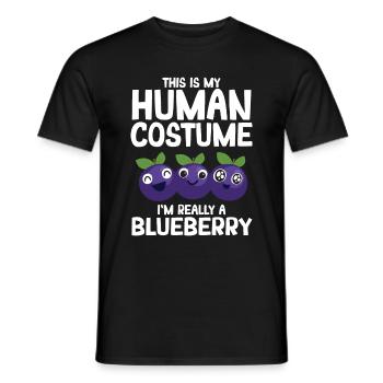 Blauberren Blauberre Geschenk - Männer T-Shirt - Schwarz - Vorne - AI Model Male 178 light (178cm)