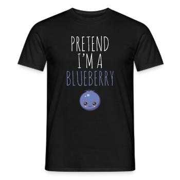 Blauberren Blauberre Geschenk - Männer T-Shirt - Schwarz - Vorne - AI Model Male 178 light (178cm)