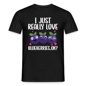 Blauberren Blauberre Geschenk - Männer T-Shirt - Schwarz - Vorne - AI Model Male 178 light (178cm)