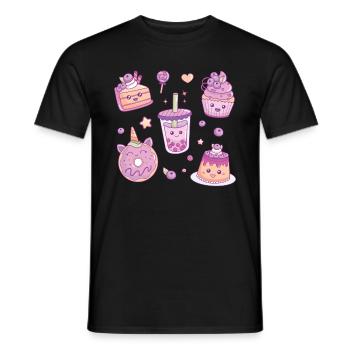Blauberren Blauberre Geschenk - Männer T-Shirt - Schwarz - Vorne - AI Model Male 178 light (178cm)
