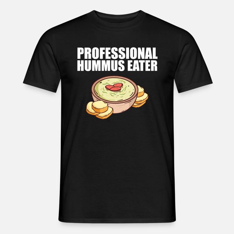 Hummus - Männer T-Shirt - Schwarz