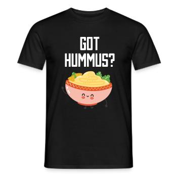 Hummus - Men's T-Shirt - black - Front - AI Model Male 178 light (178cm)