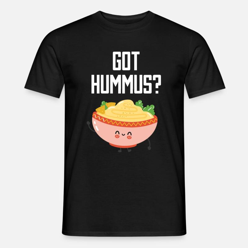 Hummus - Männer T-Shirt - Schwarz