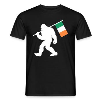 Ireland Bigfoot - Men's T-Shirt - black - Front - AI Model Male 178 light (178cm)