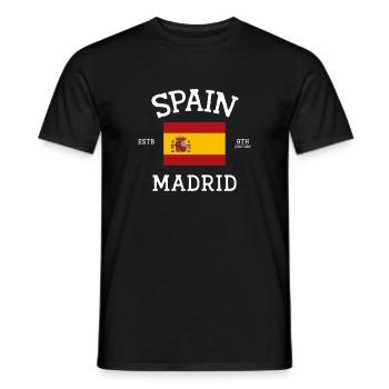 Spanien - Männer T-Shirt - Schwarz - Vorne - AI Model Male 178 light (178cm)