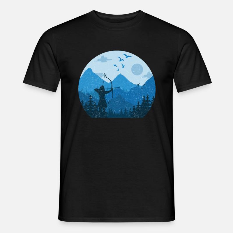 Bogenschießen - Männer T-Shirt - Schwarz