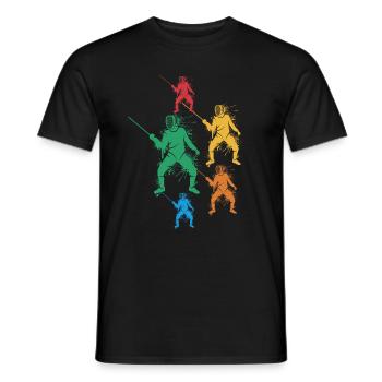 Escrimeurs Maîtres d’escrime Garçons Enfants Escrime - T-shirt homme - noir - Devant - AI Model Male 178 light (178cm)