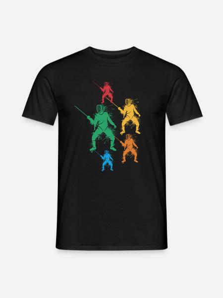 Escrimeurs Maîtres d’escrime Garçons Enfants Escrime - T-shirt homme - noir
