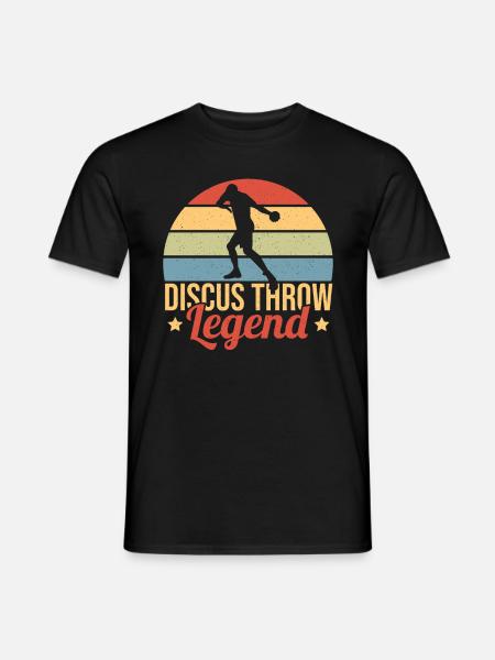 Discus Throw Discus Thrower Gift - Men's T-Shirt - black