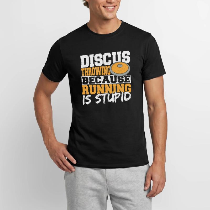 Diskuswerfen Diskuswerfer Geschenk Männer T-Shirt